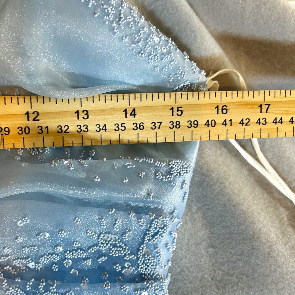 VTG Fairytale Blue Fairy Evening Gown XS Cinderella Princess Ball Gown Coquette - Picture 10 of 13